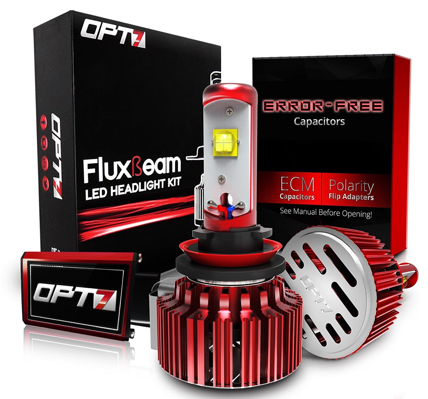 OPT7 Fluxbeam H11 LED Headlight Bulbs